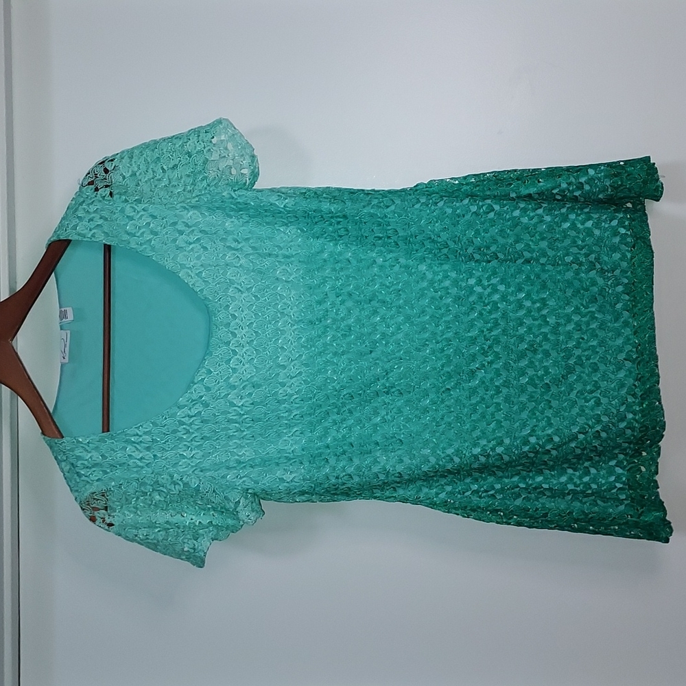 Kim Roger's Crocheted Knit Top
